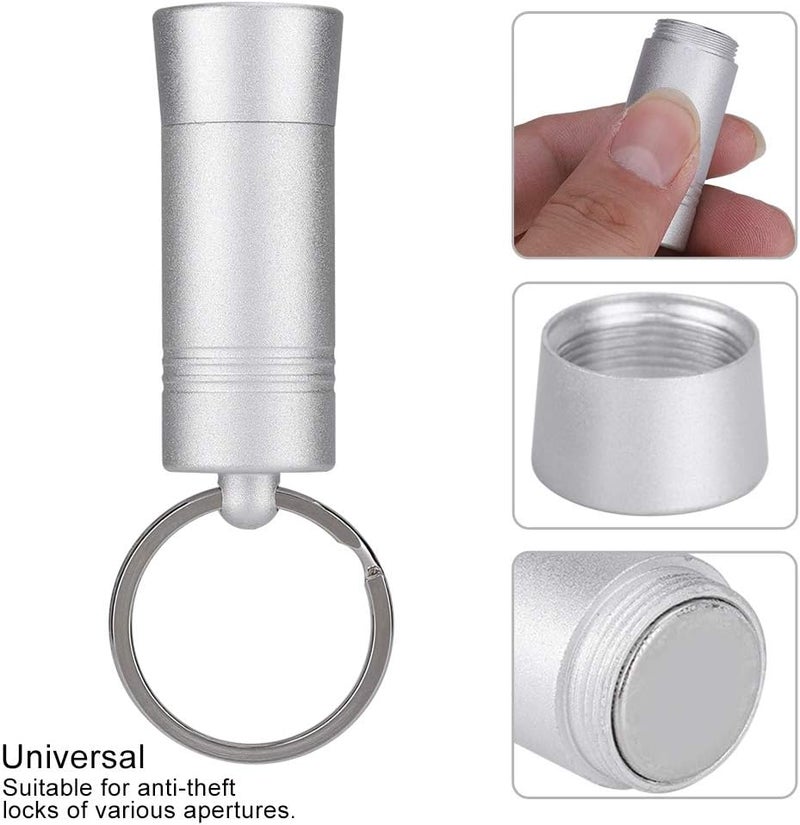 woobles 5500GS Mini Portable Tag Detacher - Keychain Magnet Tag Detacher, Anti‑Theft Buckle Removal Device for Supermarket and Clothing Store, Hook Lock Small Red Lock Metal Unlocker Open Nail Button Key - Image 2